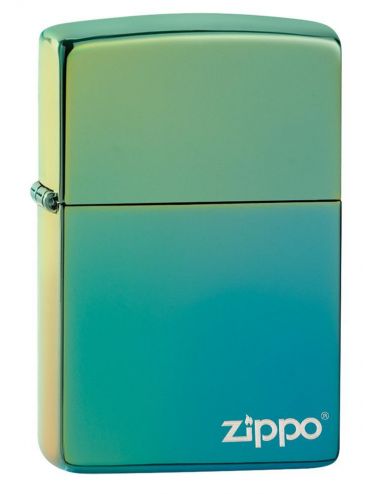Zippo Αναπτήρας Λαδιού Αντιανεμικός Classic High Polish Teal Zippo Logo 49191ZL
