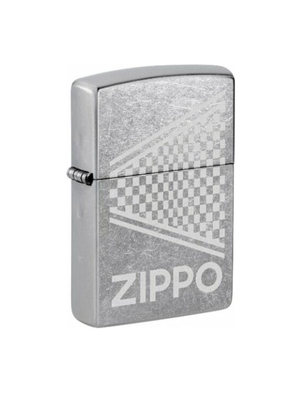 Zippo Αναπτήρας Λαδιού Αντιανεμικός Street Chrome Checkered 48492